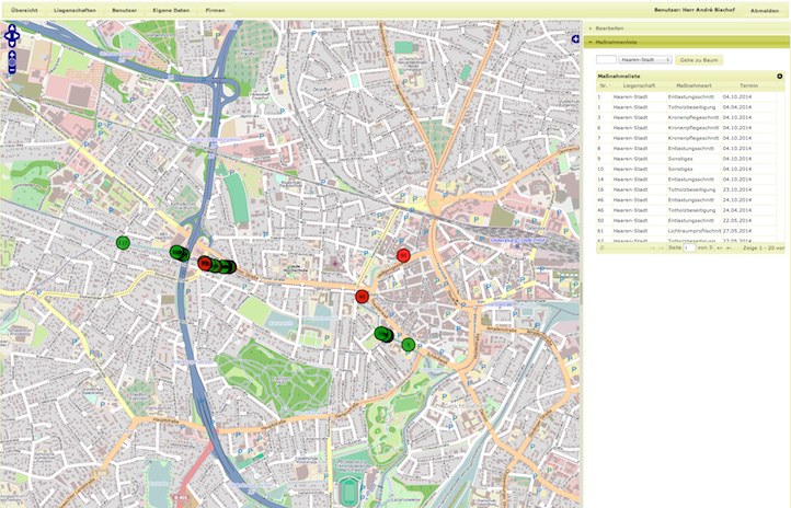Online Baumkataster Xpos Track